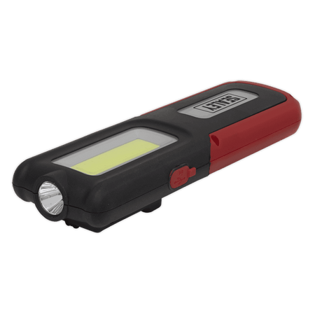 Sealey Rechargeable Inspection Lamp Red 5W COB + 3W LED + Power Bank Model No- LED318R