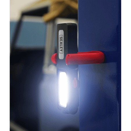 Sealey Rechargeable Inspection Lamp Red 5W COB + 3W LED + Power Bank Model No- LED318R