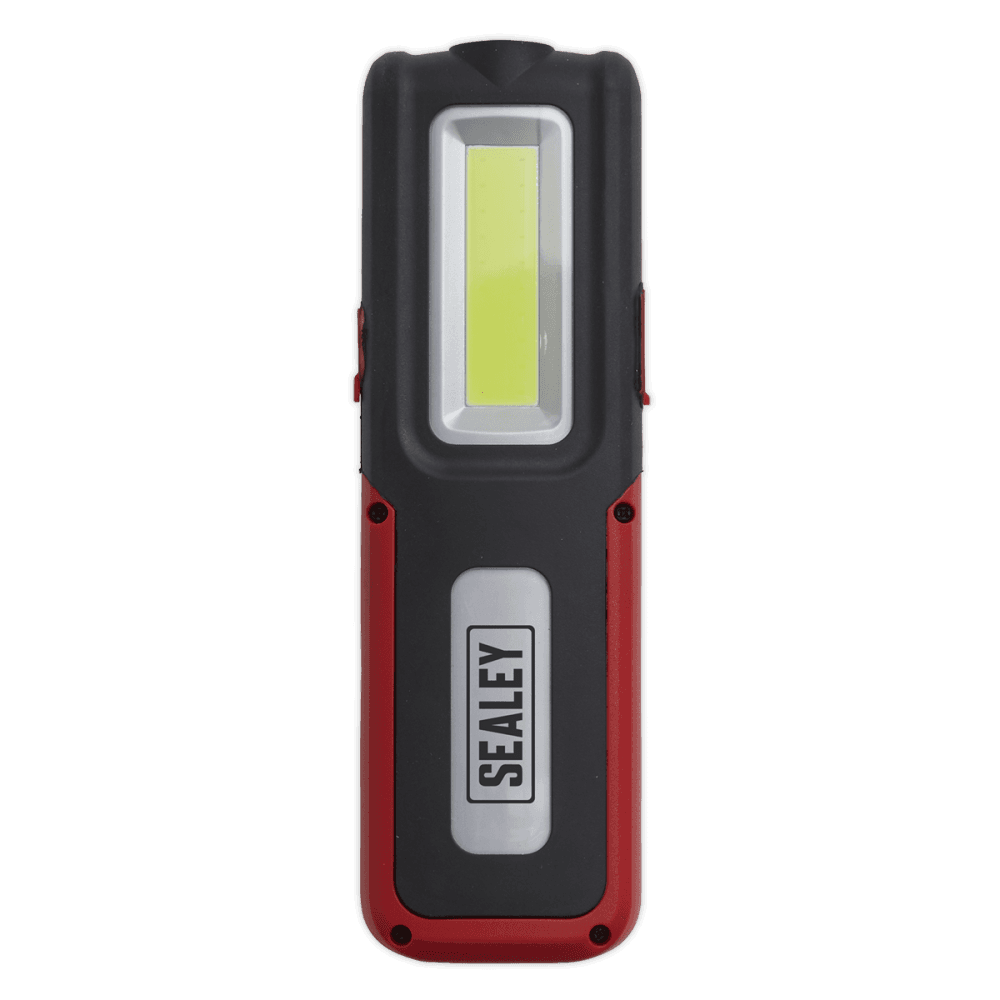 Sealey Rechargeable Inspection Lamp Red 5W COB + 3W LED + Power Bank Model No- LED318R
