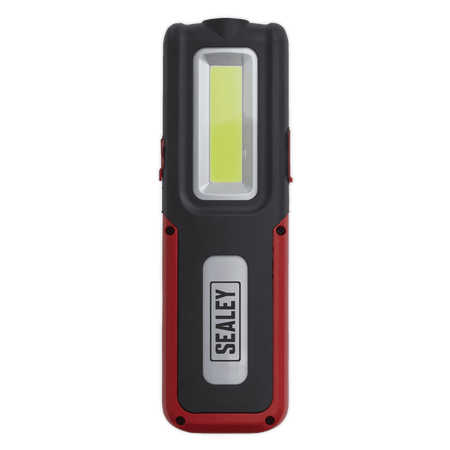 Sealey Rechargeable Inspection Lamp Red 5W COB + 3W LED + Power Bank Model No- LED318R