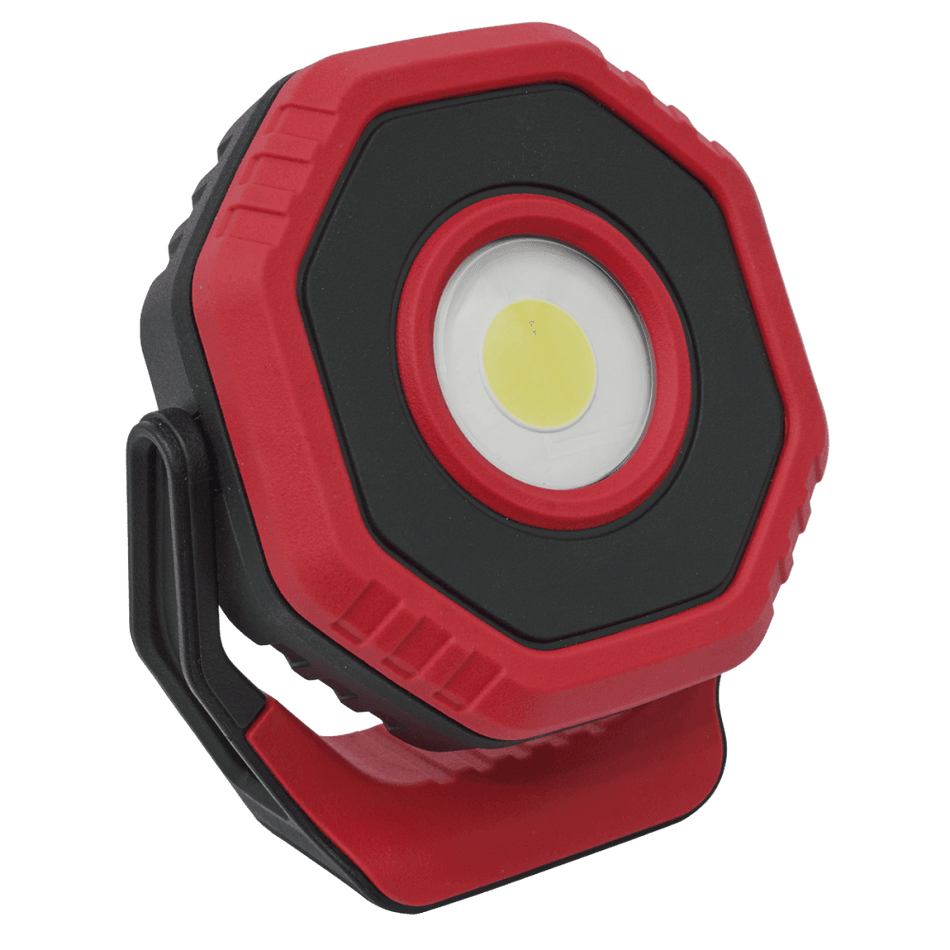 Sealey Rechargeable Pocket Floodlight with Magnet 360Â¶ 7W COB LED - Red Model No- LED700PR