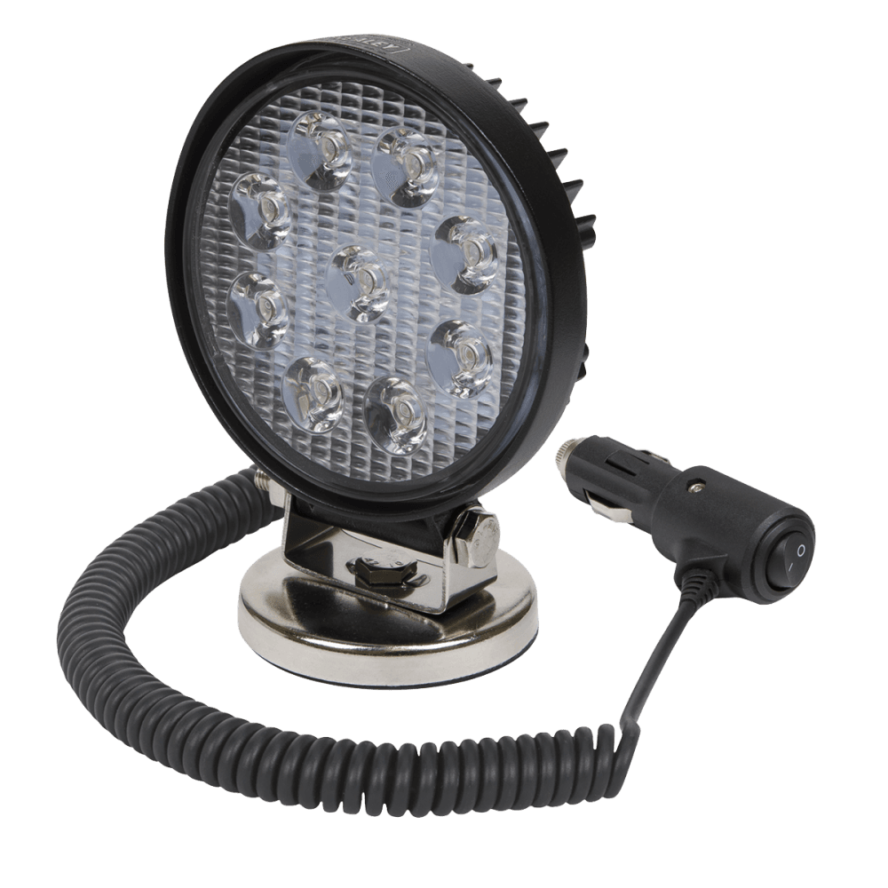 Sealey Round Worklight with Magnetic Base 27W SMD LED Model No- LED3RM