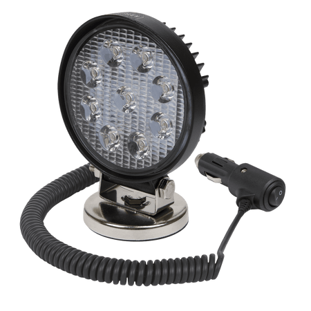 Sealey Round Worklight with Magnetic Base 27W SMD LED Model No- LED3RM