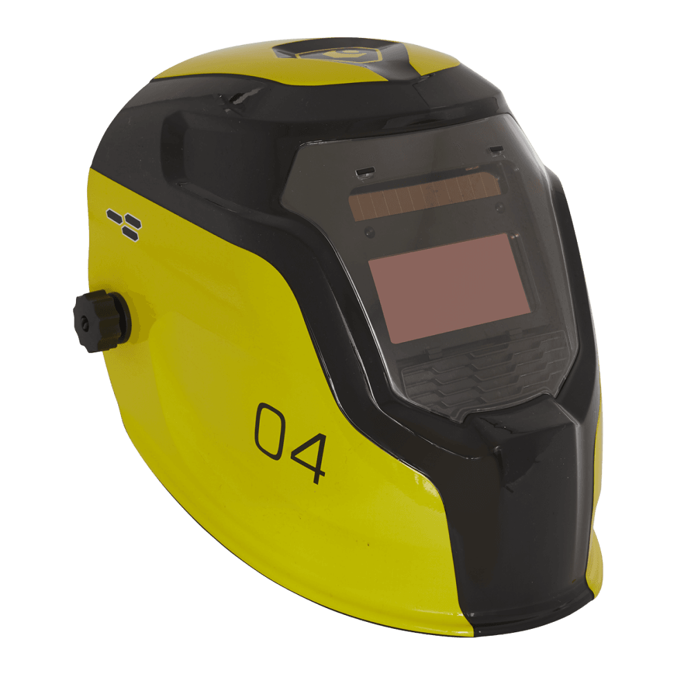 Sealey Auto Darkening Welding Helmet Shade 9-13 - Yellow Model No- PWH4