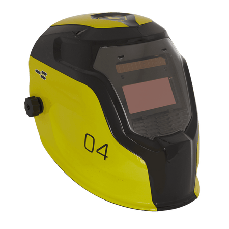 Sealey Auto Darkening Welding Helmet Shade 9-13 - Yellow Model No- PWH4