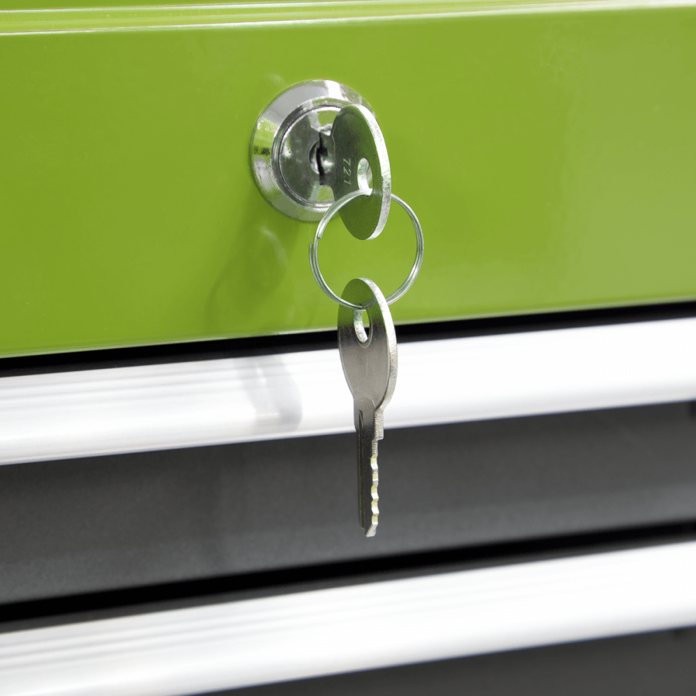 Sealey Mid-Box 3 Drawer with Ball Bearing Slides - Green/Grey Model No- AP22309BBHV
