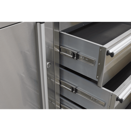 Sealey Mobile Stainless Steel Tool Cabinet 4 Drawer Model No- AP4804SS