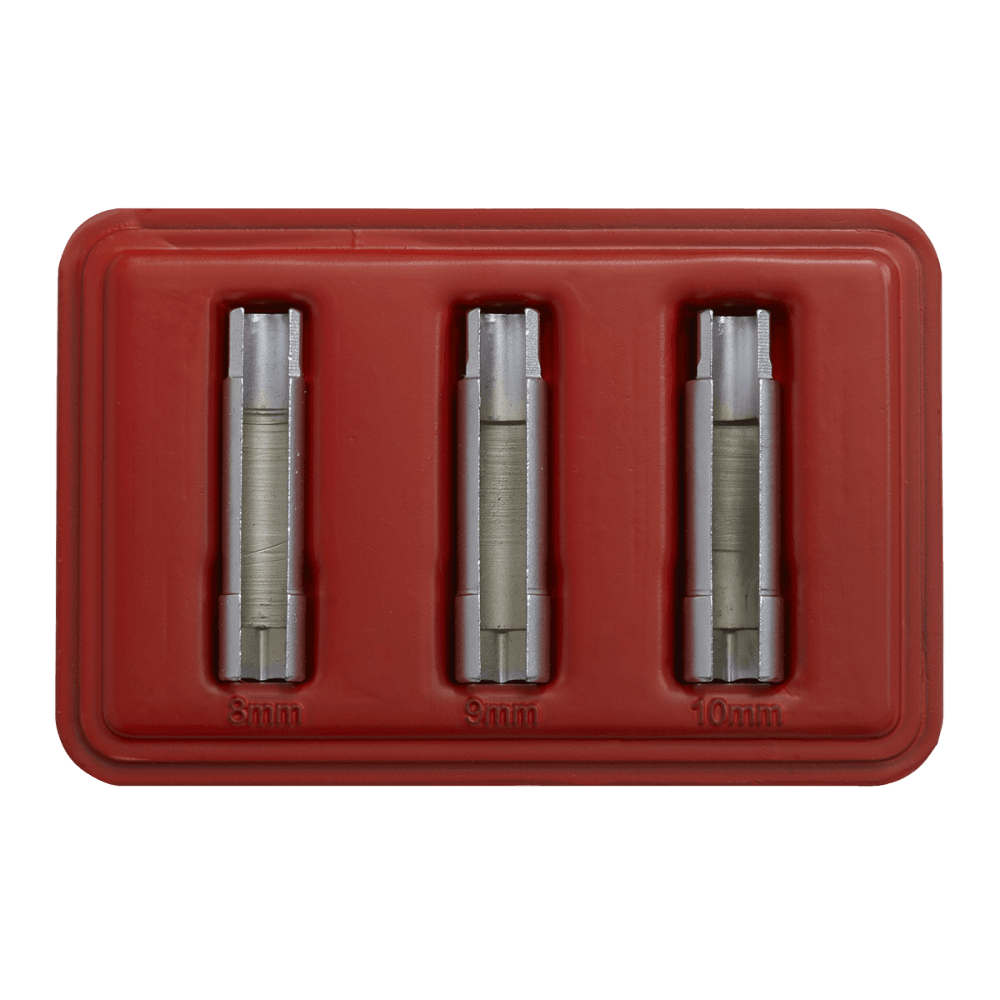 Sealey Glow Plug Socket Set 3pc Model No- SX4033