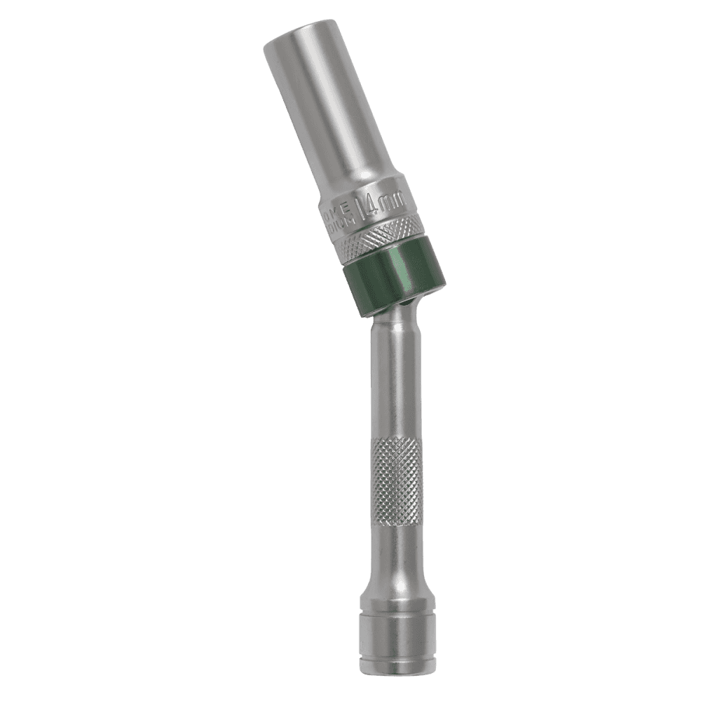 Sealey Spark Plug Socket with Universal Joint 14mm 3/8"Sq Drive 12-Point 150mm Model No- AK6570
