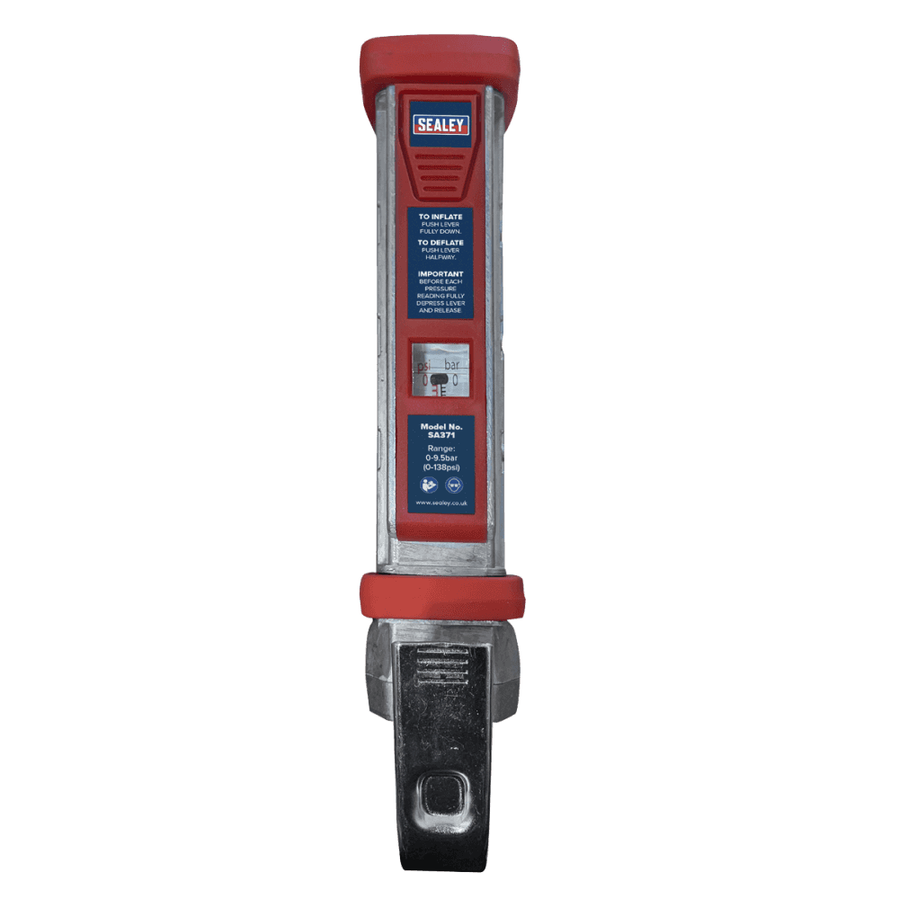 Sealey Tyre Inflator 0.5m Hose with Twin Push-On Connector Model No- SA371