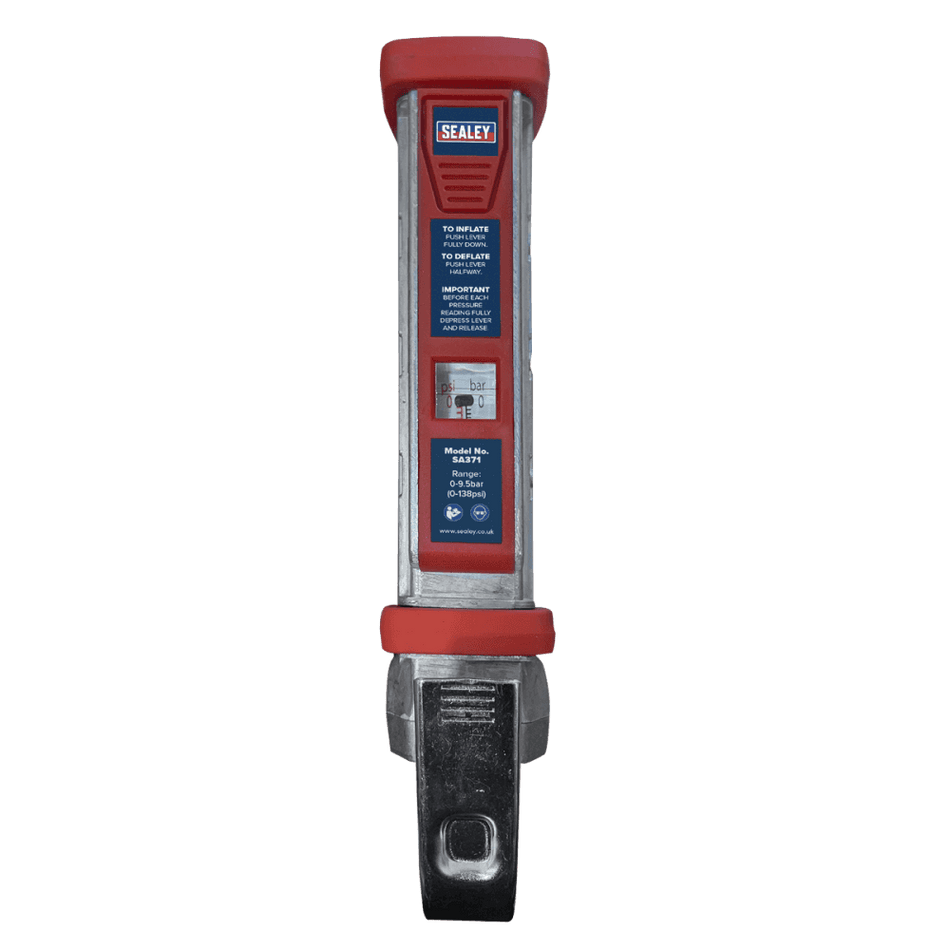 Sealey Tyre Inflator 0.5m Hose with Twin Push-On Connector Model No- SA371