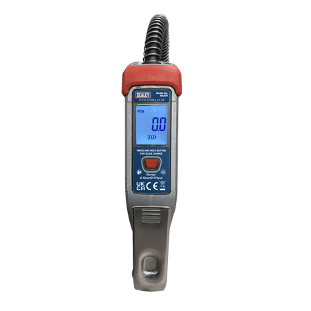 Sealey Digital Tyre Inflator 2.7m Hose with Clip-On Connector Model No- SA375