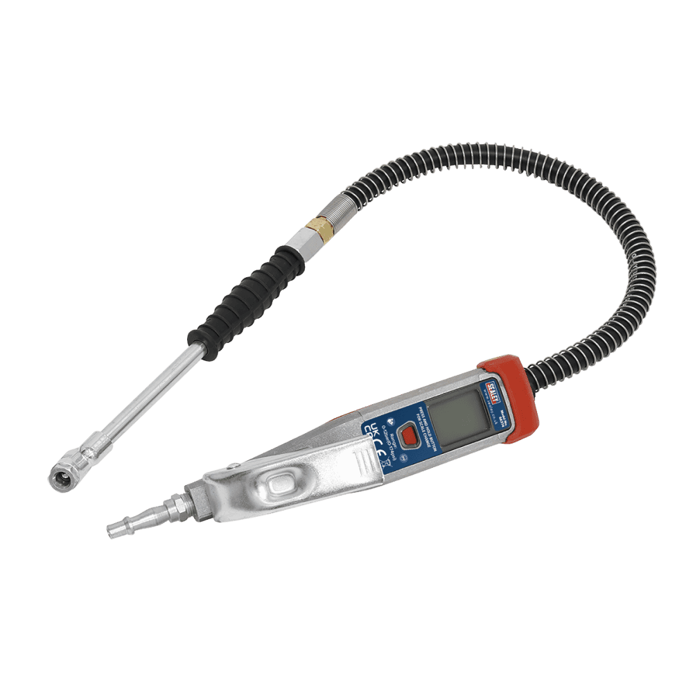 Sealey Digital Tyre Inflator 0.5m Hose with Push-On Connector Model No- SA374