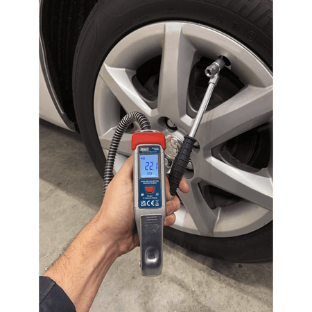 Sealey Digital Tyre Inflator 0.5m Hose with Push-On Connector Model No- SA374