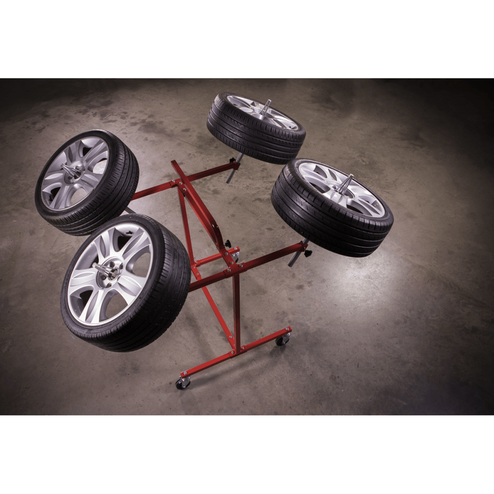 Sealey Alloy Wheel Painting/Repair Stand Heavy-Duty - 4 Wheel Capacity Model No-MK71