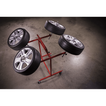 Sealey Alloy Wheel Painting/Repair Stand Heavy-Duty - 4 Wheel Capacity Model No-MK71