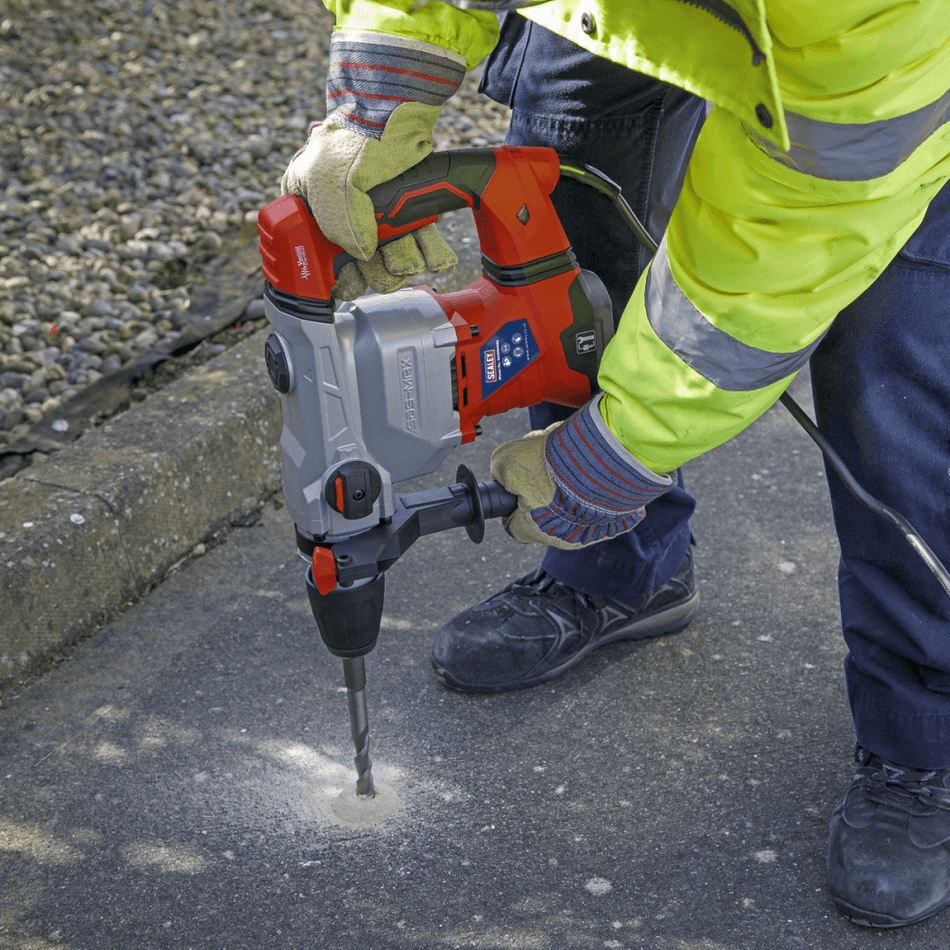 Sealey Rotary Hammer Drill SDS MAX 40mm 1500W/230V Model No-SDSMAX40