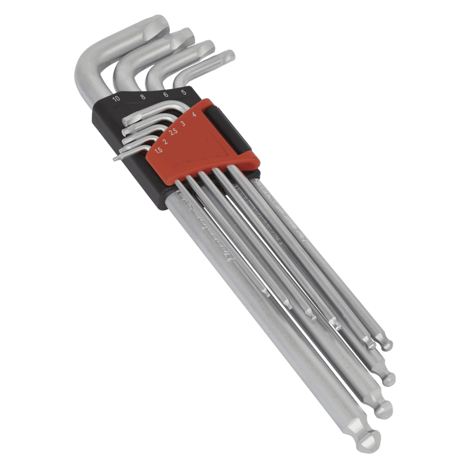 Sealey Ball-End Hex Key Set 9pc Lock-OnÂƒ?Â½ - Metric Model No-AK7180