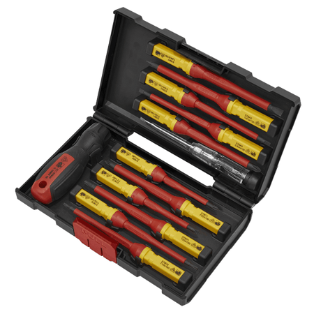Sealey Screwdriver Set 13pc Interchangeable - VDE Approved Model No-AK6128