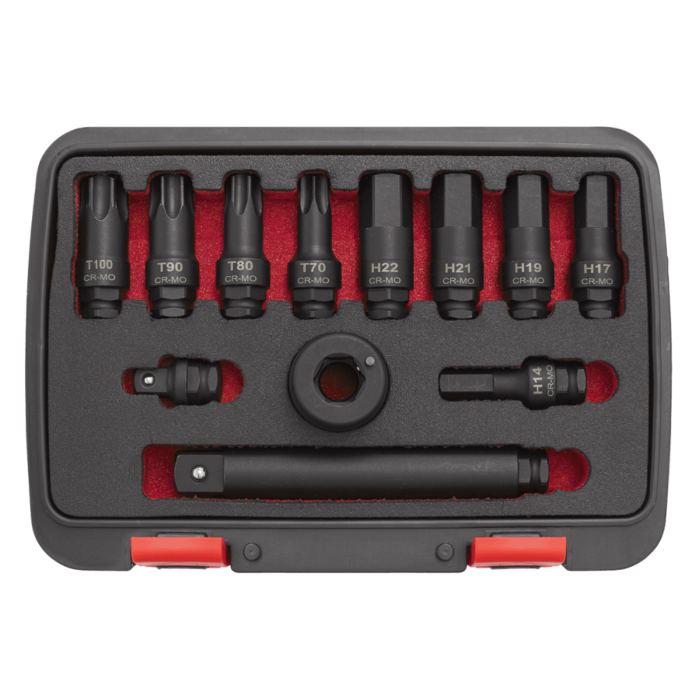 Sealey Impact Socket Bit & Accessories Set 12pc 3/4"Sq Drive Model No-AK5617