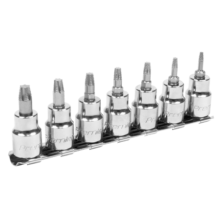 Sealey Premier Lock-On™ TRX-Star* Socket Bit Set 3/8"Sq Drive 7pc Model No-AK62263