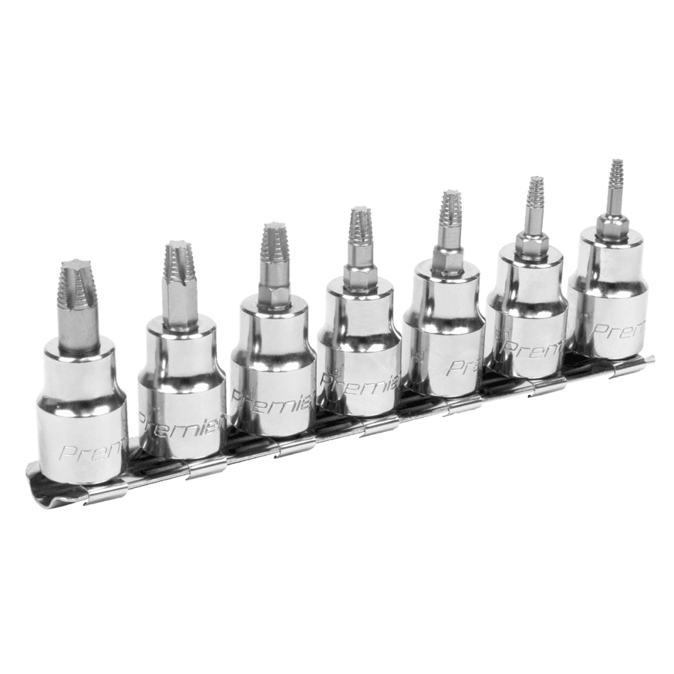 Sealey TRX-Star* Socket Bit Set Lock-OnÂƒ?Â½ 7pc 3/8"Sq Drive Model No-AK62263