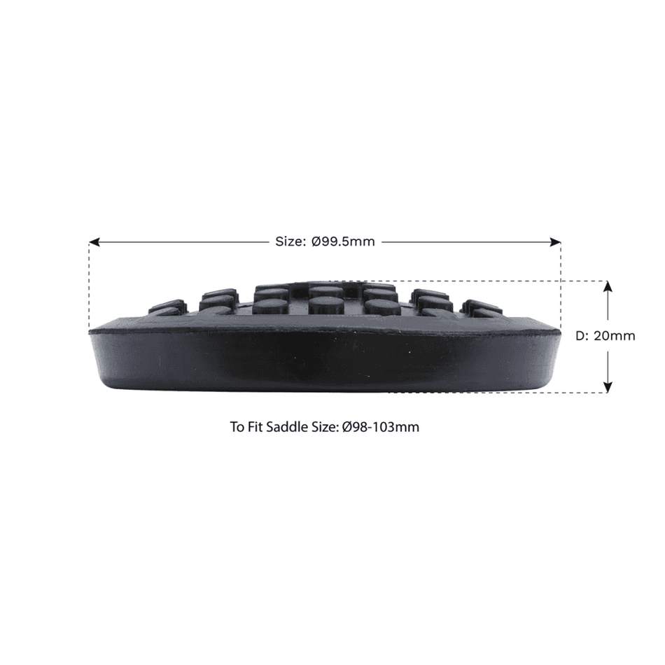 Sealey Safety Rubber Jack Pad - Type C Model No-JP19