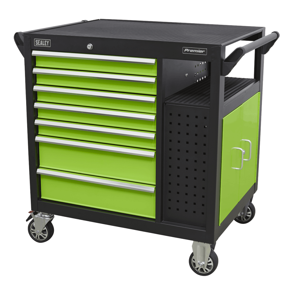Sealey Mobile Workstation 7 Drawer & Cupboard 920mm Model No-AP36MWS
