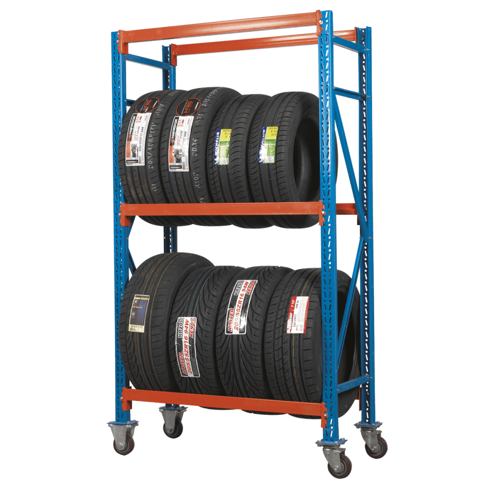 Sealey Two Level Mobile Tyre Rack 200kg Capacity Per Level Model No-STR007