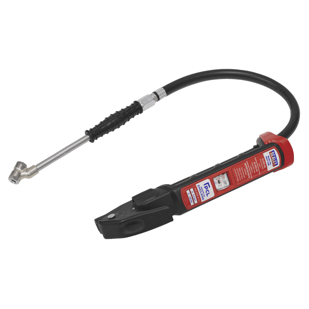 Sealey Premier Anodised Tyre Inflator with Twin Push-On Connector Model No-SA37/93B