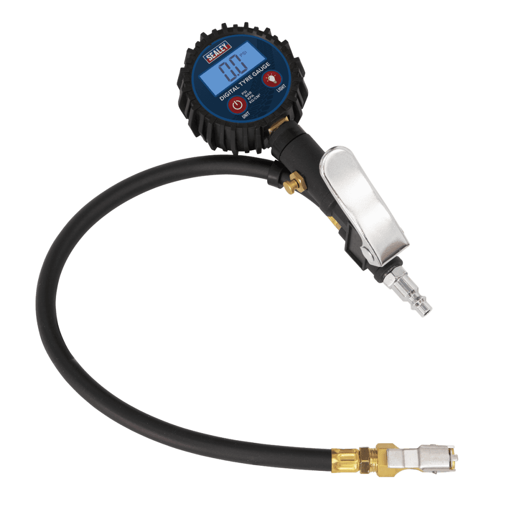 Sealey Digital Tyre Inflator with Clip-On Connector Model No-SA400