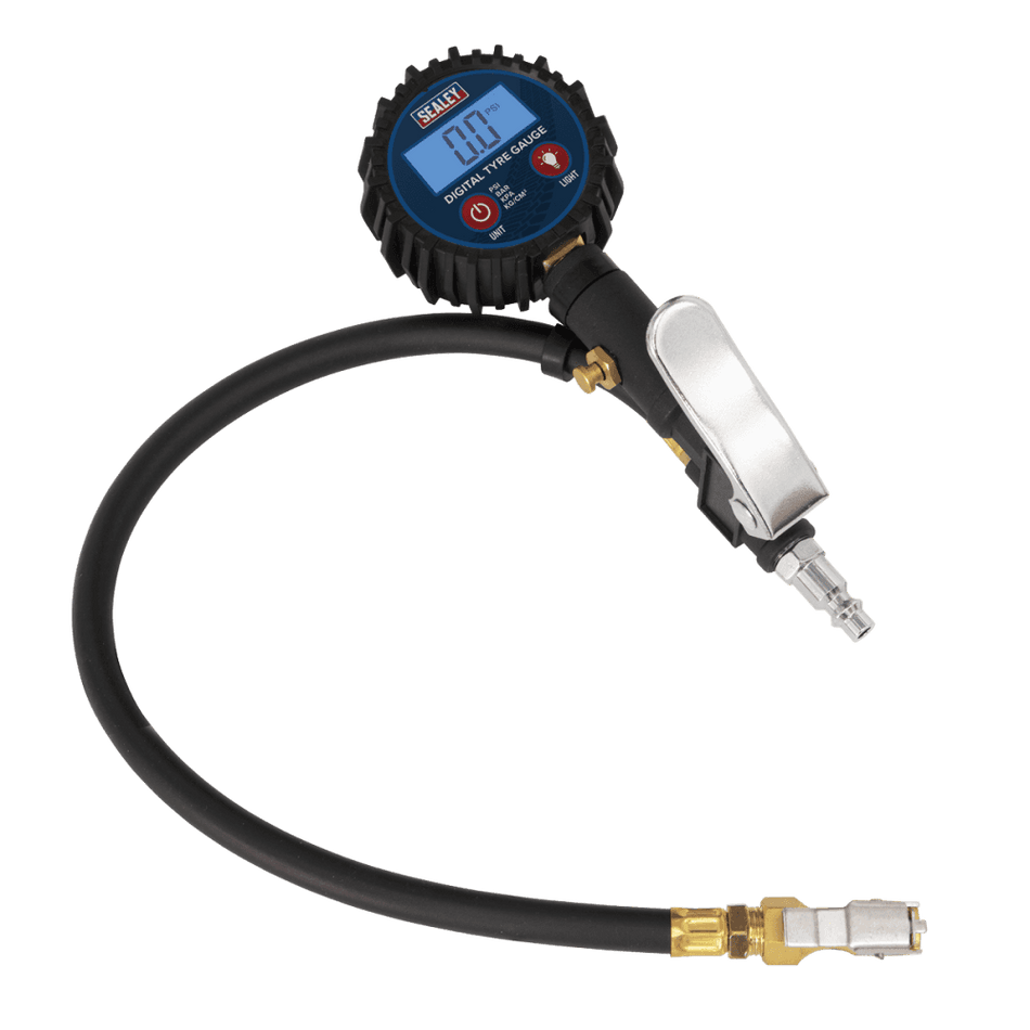 Sealey Digital Tyre Inflator with Clip-On Connector Model No-SA400