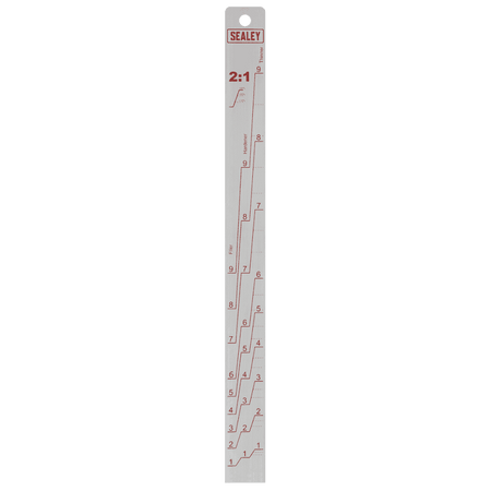 Aluminium Paint Measuring Stick 2:1/4:1 Model No-PA04