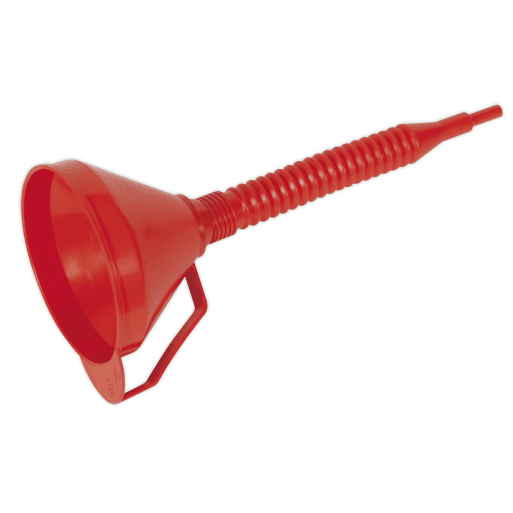 Sealey Funnel with Flexible Spout & Filter Medium 160mm Model No-F16F