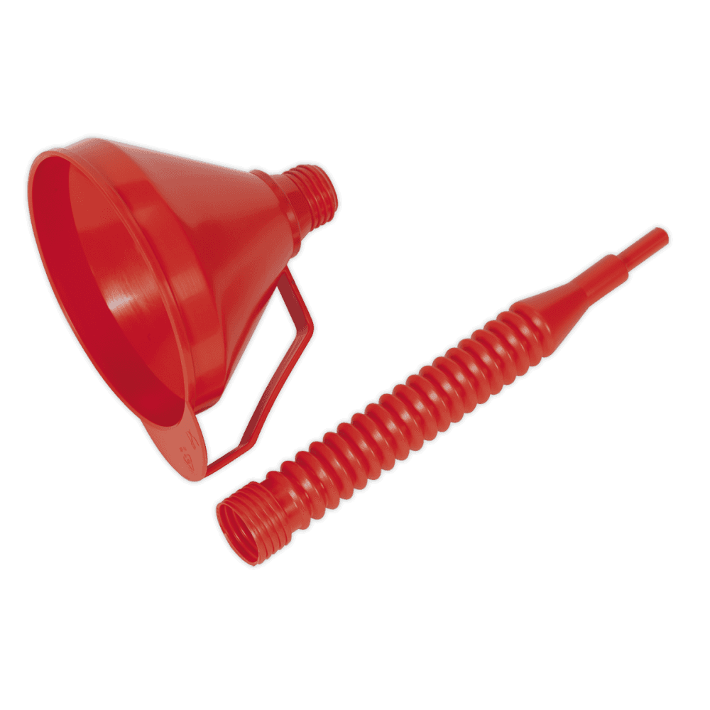 Sealey Funnel with Flexible Spout & Filter Medium 160mm Model No-F16F