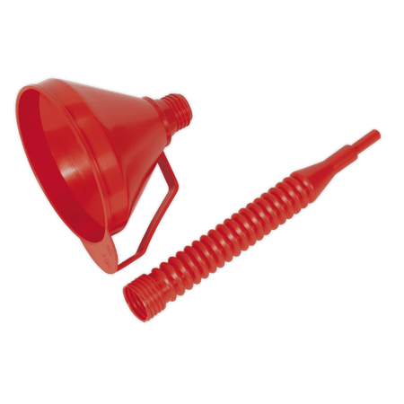 Sealey Funnel with Flexible Spout & Filter Medium 160mm Model No-F16F