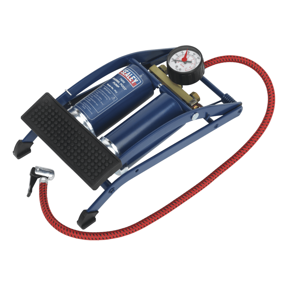 Sealey Foot Pump Twin Barrel Model No-FP2