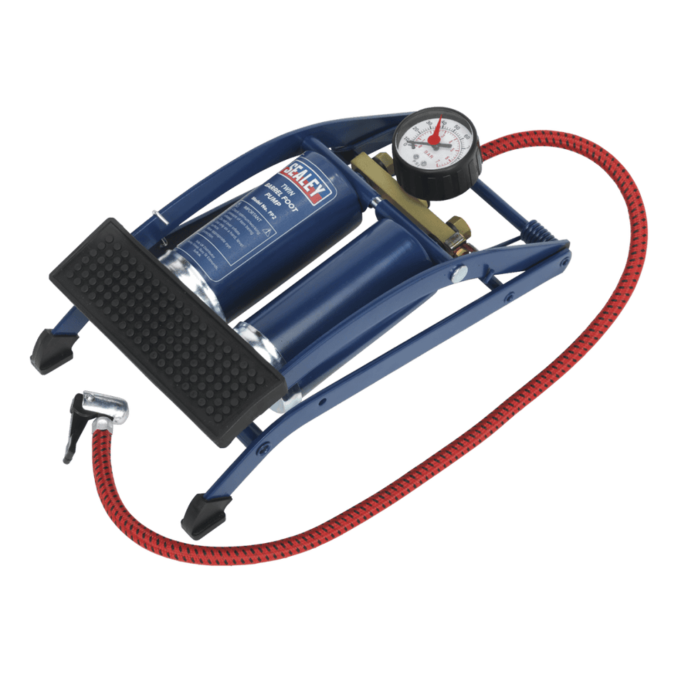 Sealey Foot Pump Twin Barrel Model No-FP2