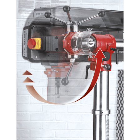 Sealey Radial Pillar Drill Floor 5-Speed 1630mm Height 550W/230V Model No-GDM1630FR