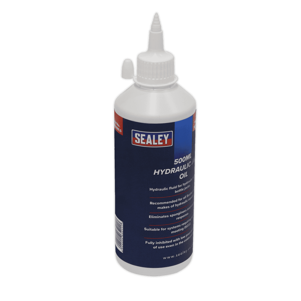Sealey Hydraulic Jack Oil 500ml Model No-HJO500MLS