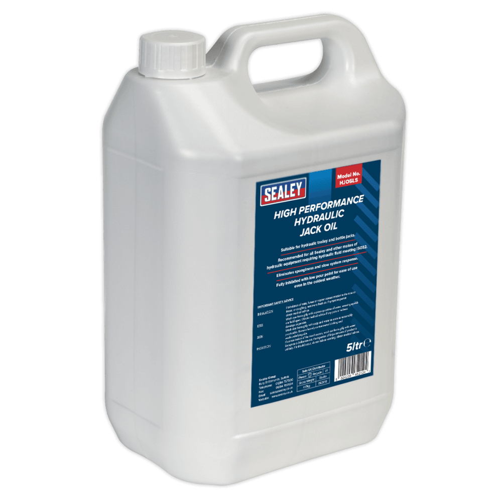 Sealey Hydraulic Jack Oil 5ltr Model No-HJO5LS