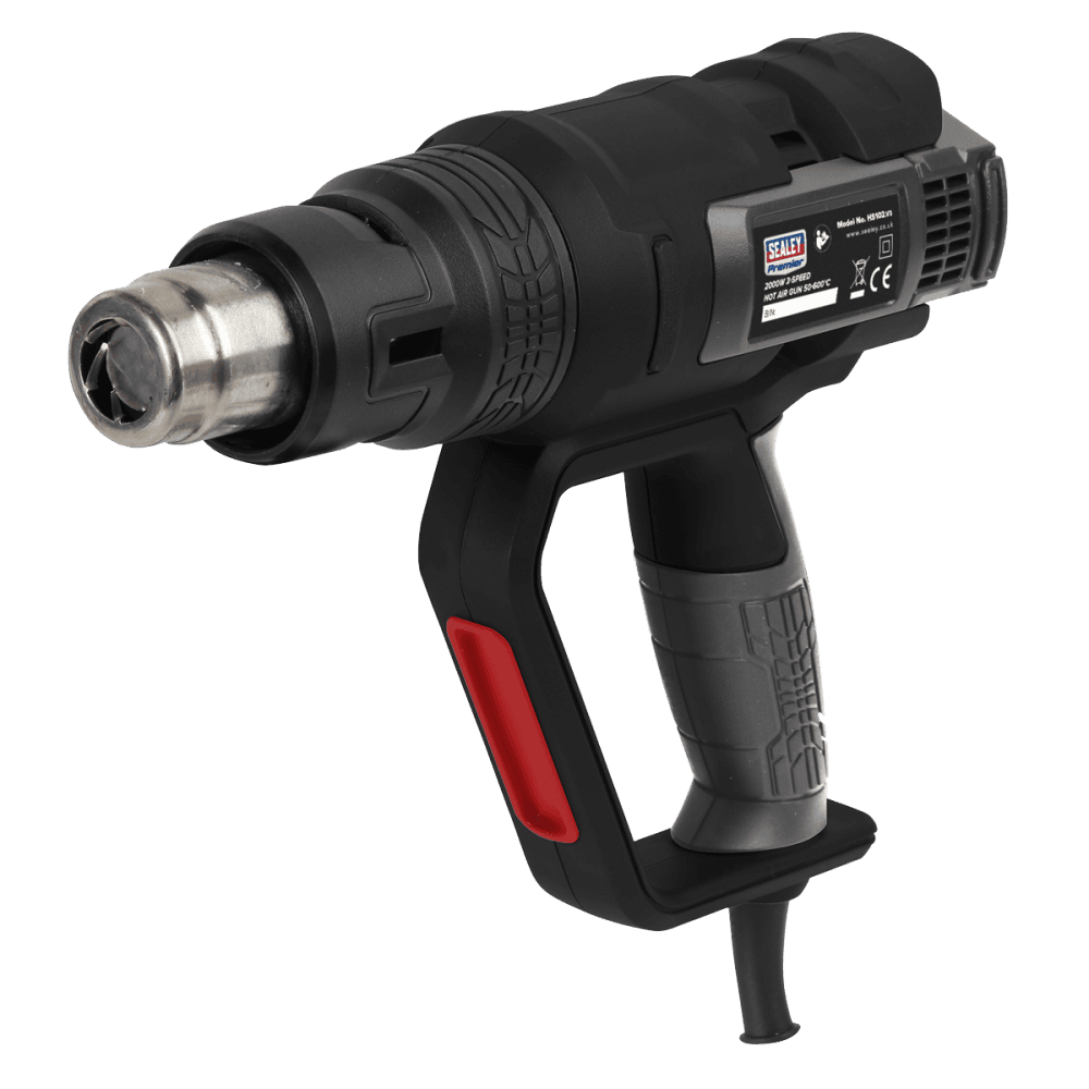 Sealey Hot Air Gun 2000W 3-Speed 50-600Â¶ÃºC Variable Heat Model No-HS102