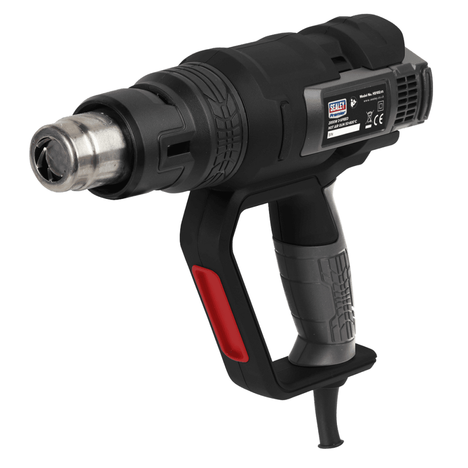 Sealey Hot Air Gun 2000W 3-Speed 50-600Â¶ÃºC Variable Heat Model No-HS102