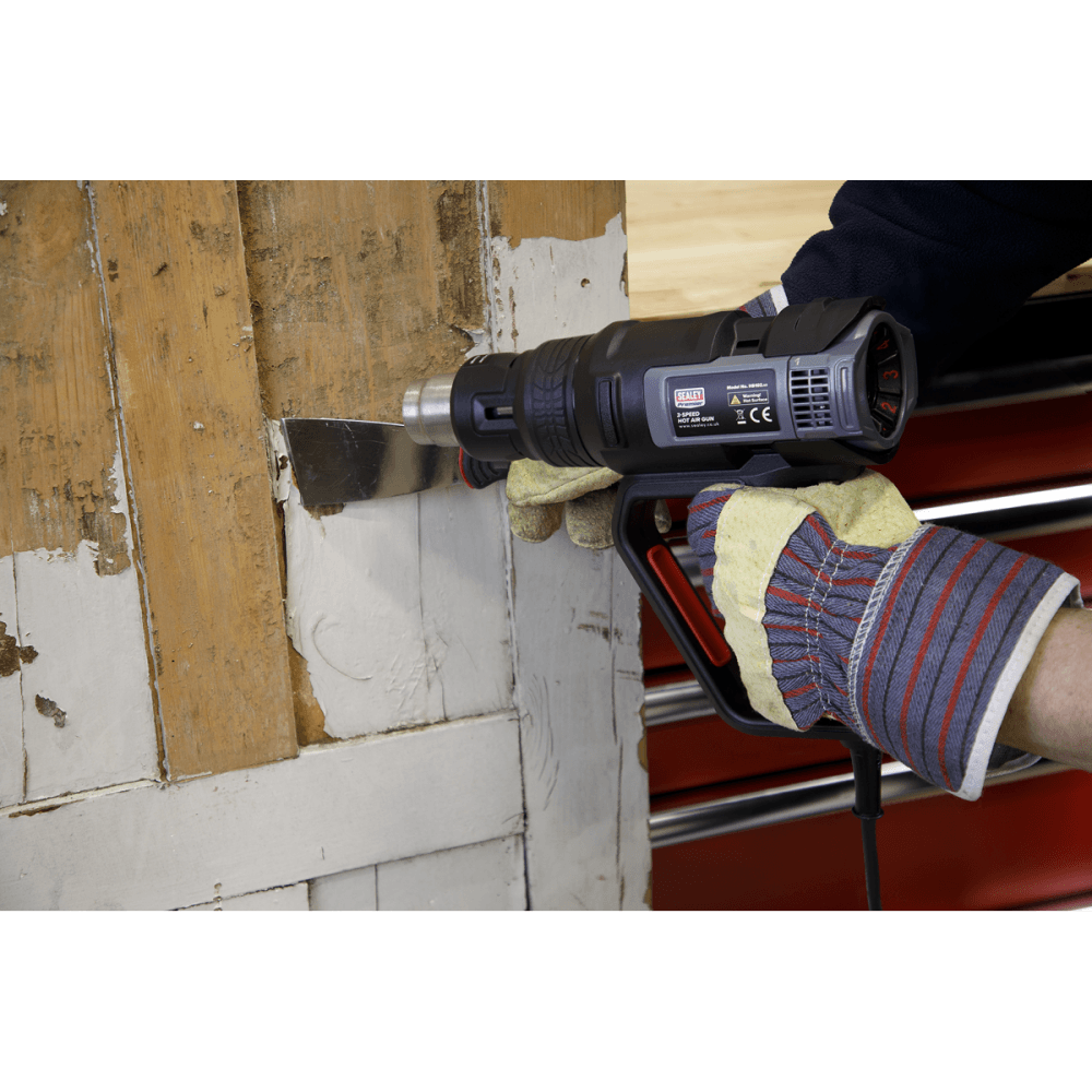 Sealey Hot Air Gun 2000W 3-Speed 50-600Â¶ÃºC Variable Heat Model No-HS102