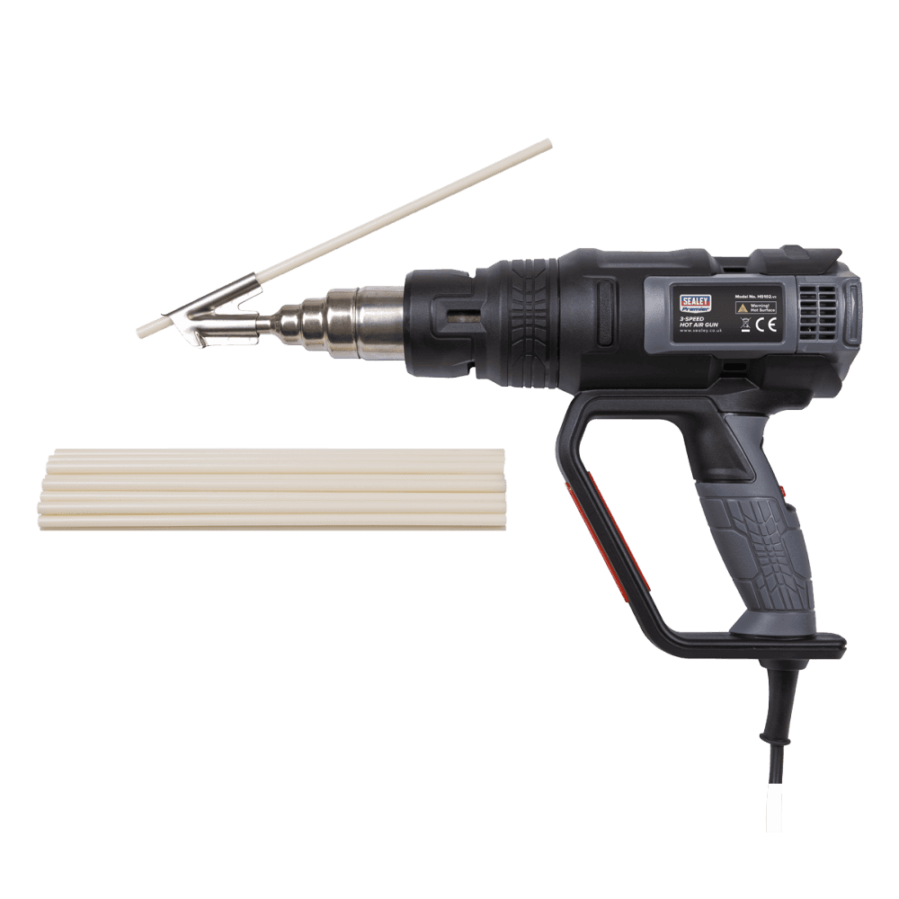 Sealey Plastic Welding Kit including HS102 Hot Air Gun Model No-HS102K