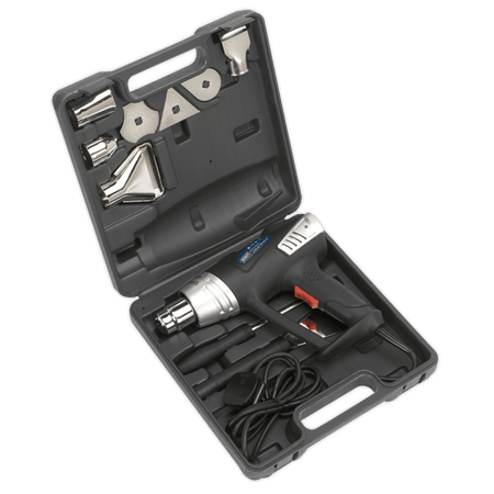 Sealey Hot Air Gun Kit 2-Speed 350Â¶ÃºC/600Â¶ÃºC Model No-HS103K