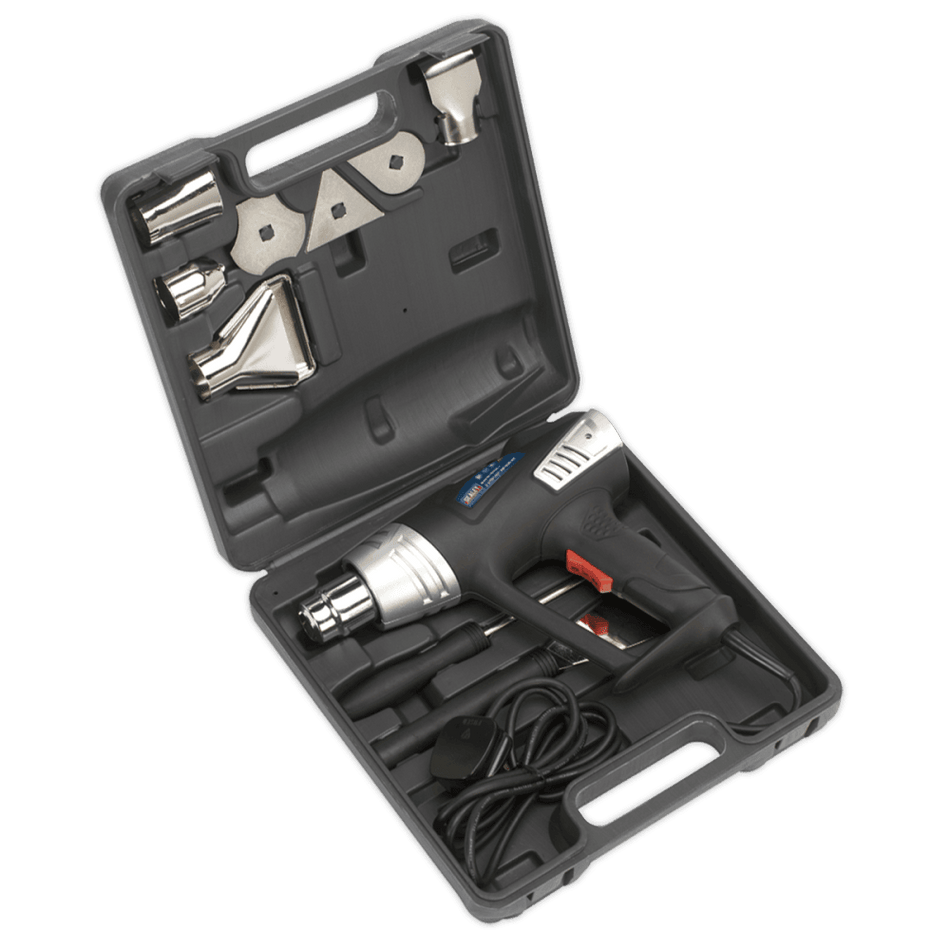 Sealey Hot Air Gun Kit 2-Speed 350Â¶ÃºC/600Â¶ÃºC Model No-HS103K