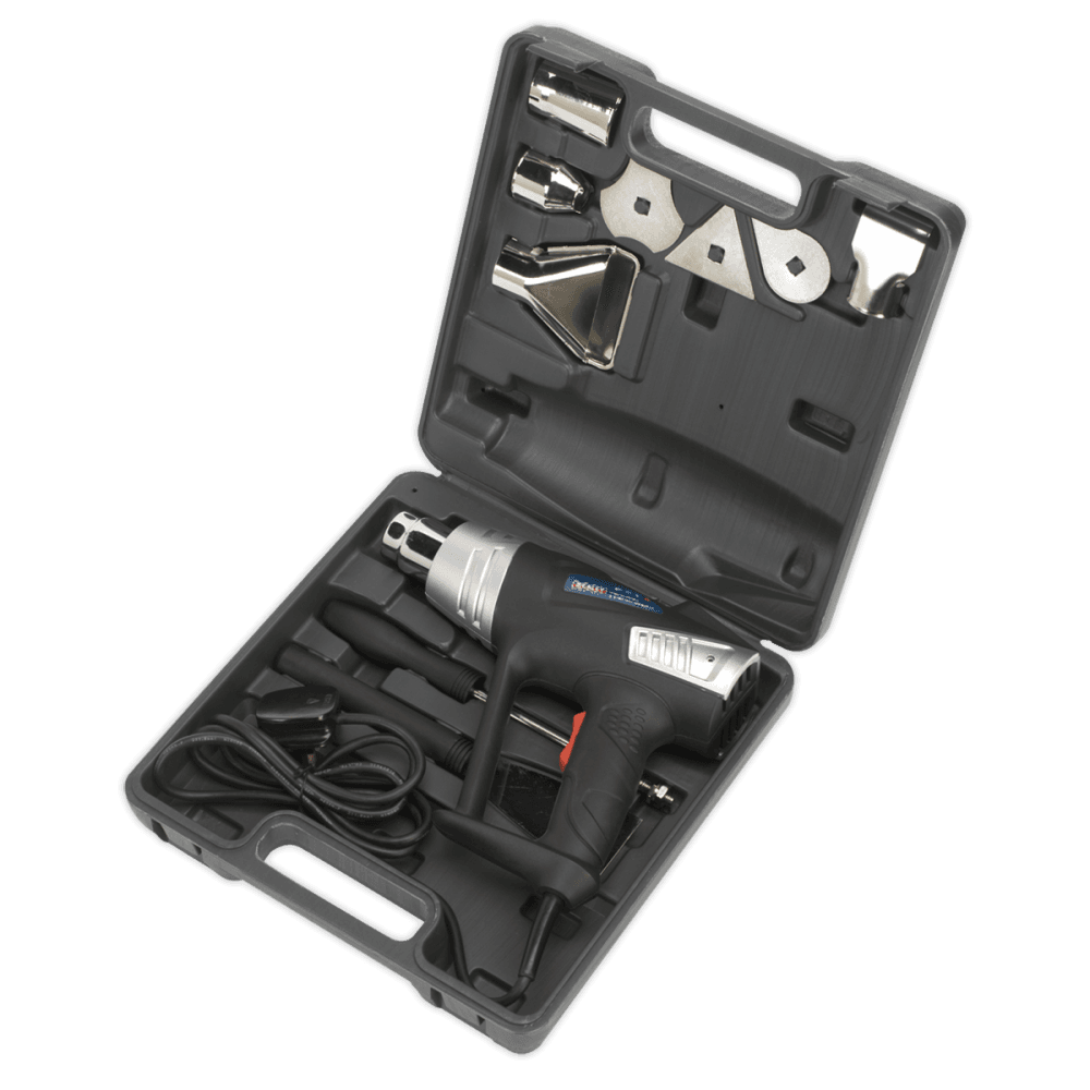 Sealey Hot Air Gun Kit 2-Speed 350Â¶ÃºC/600Â¶ÃºC Model No-HS103K