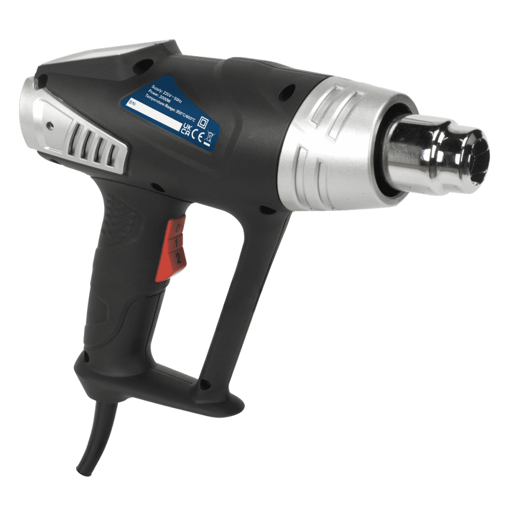 Sealey Hot Air Gun Kit 2-Speed 350Â¶ÃºC/600Â¶ÃºC Model No-HS103K