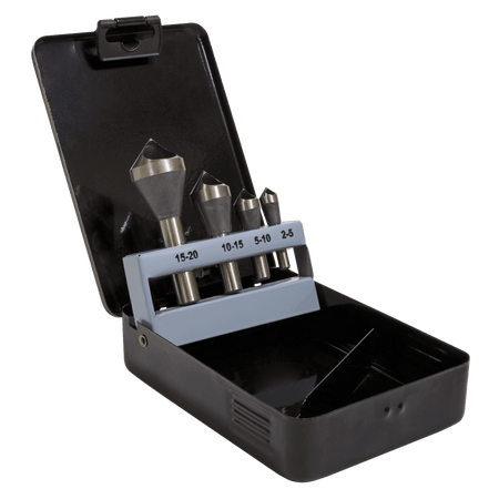 Slotted Deburring Countersink Drill Bit Set 4pc 90Ã‡Ã· Model No-CSSET4O